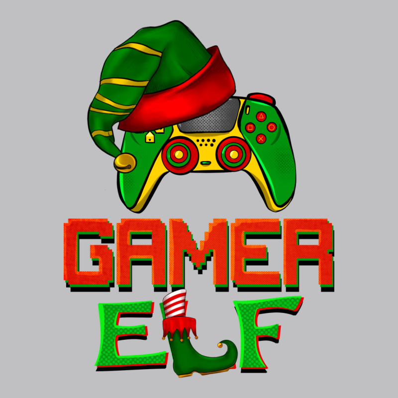 Christmas Gamer Elf Long Sleeve Tee by BarkalooDesign | Teevron