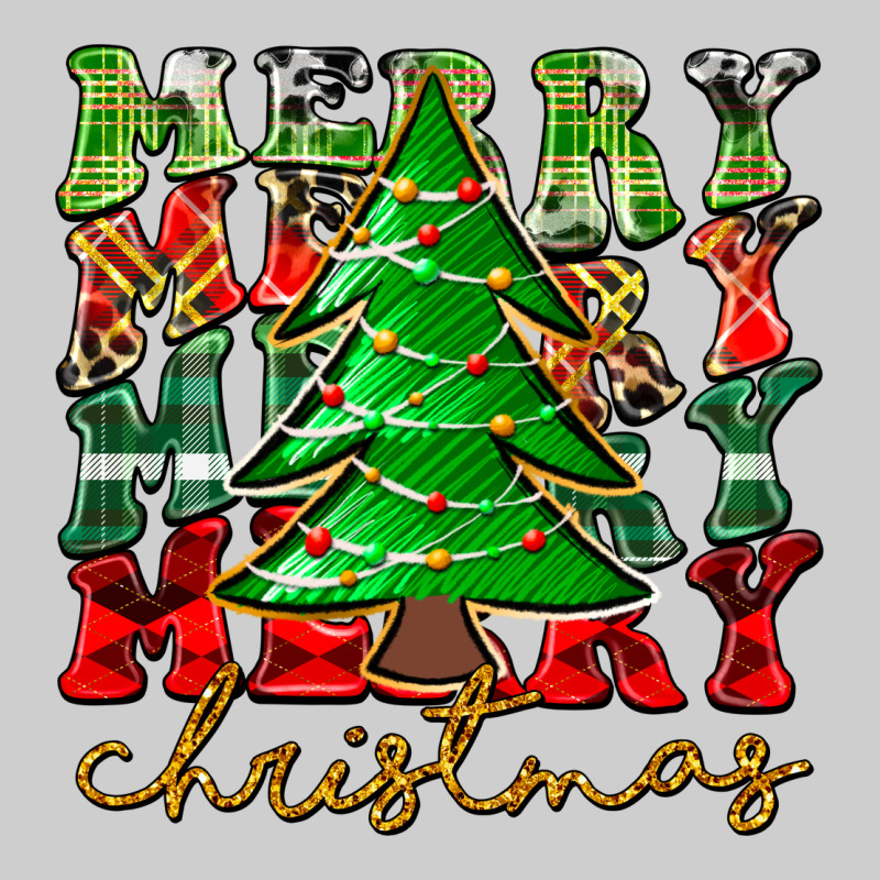 Merry Christmas Tree Premium Tee by CowhideDigitalArt | Teevron