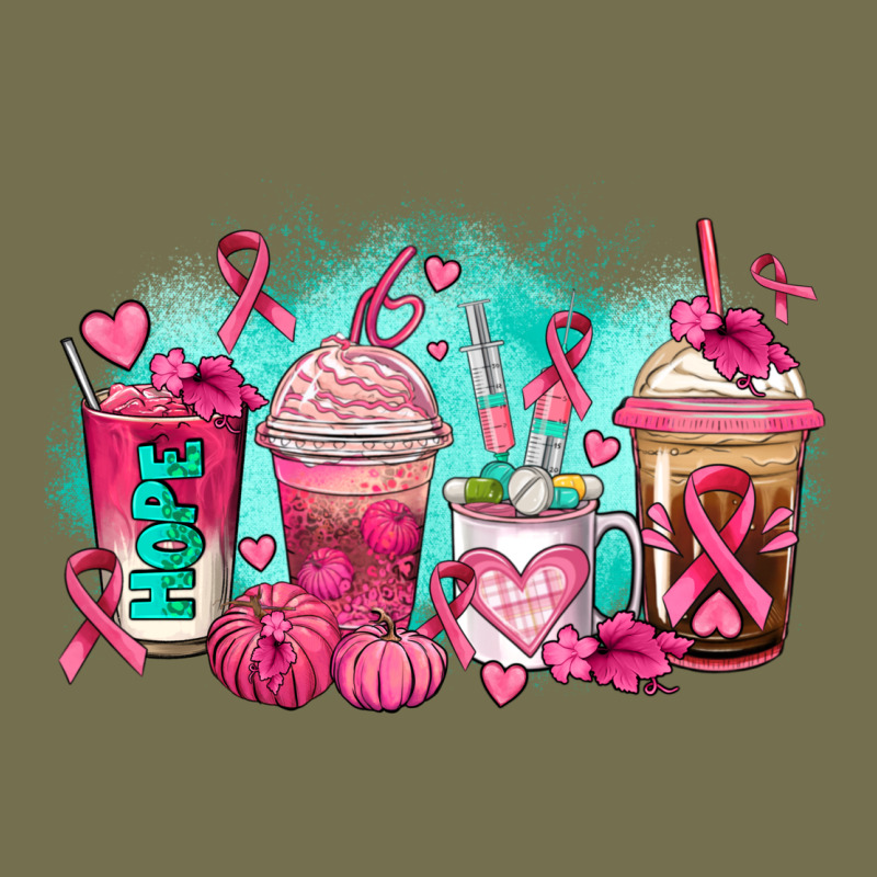 Breast Cancer  Coffee Cups Vintage Hoodie by AdoDesignShop | Teevron