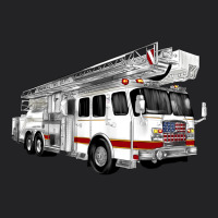 White Fire Truck Vintage Tee | Teevron