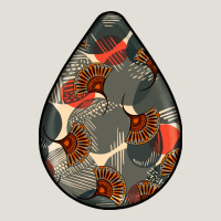 African Fabric Pattern Teardrop Earrings Heavy Core Tee | Teevron