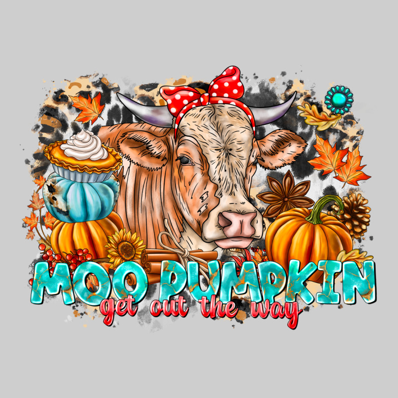Moo Pumpkin Get Out The Way Premium Tee by CowhideDigitalArt | Teevron