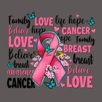 Breast Cancer Ribbons With Cancer Words Premium Hoodie | Teevron