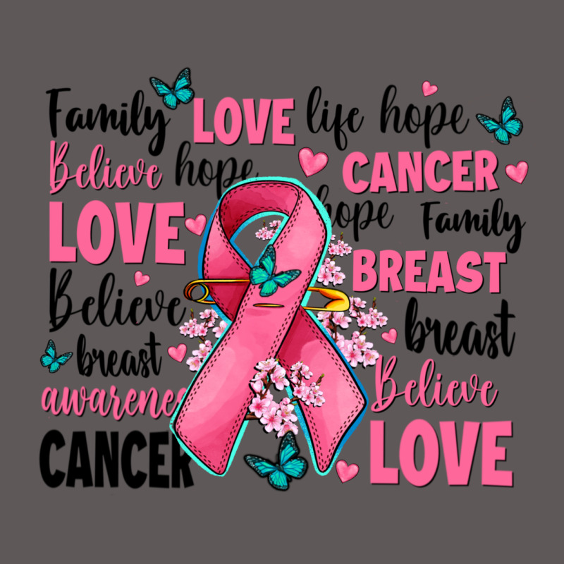 Breast Cancer Ribbons With Cancer Words Premium Hoodie by AdoDesignShop | Teevron