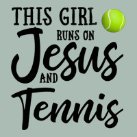 This Girl Runs On Jesus And Tennis Classic Tee | Teevron