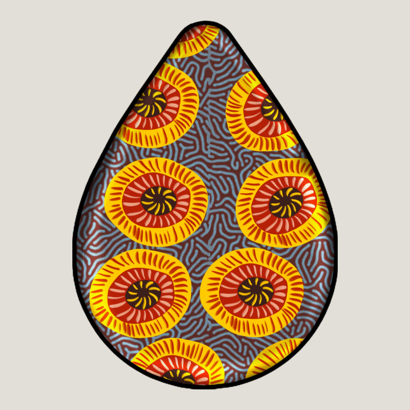 African Fabric Pattern Teardrop Earrings 5 Heavy Core Tee by BundleAndBundleShop | Teevron
