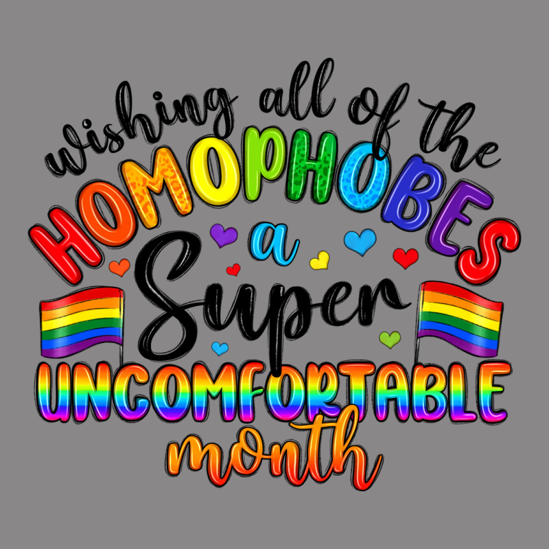Wishing All Of The Homophobes Uncomfortable Month Vintage Tee by Artiststas | Teevron