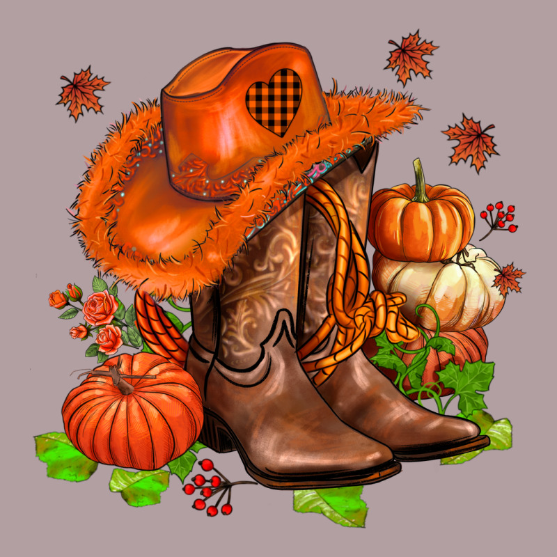 Fall Pumpkins  Cowgirl  And Roses Vintage Hoodie by AdoDesignShop | Teevron