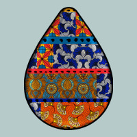 African Fabric Pattern Teardrop Earrings 4 Heavy Core Tee | Teevron