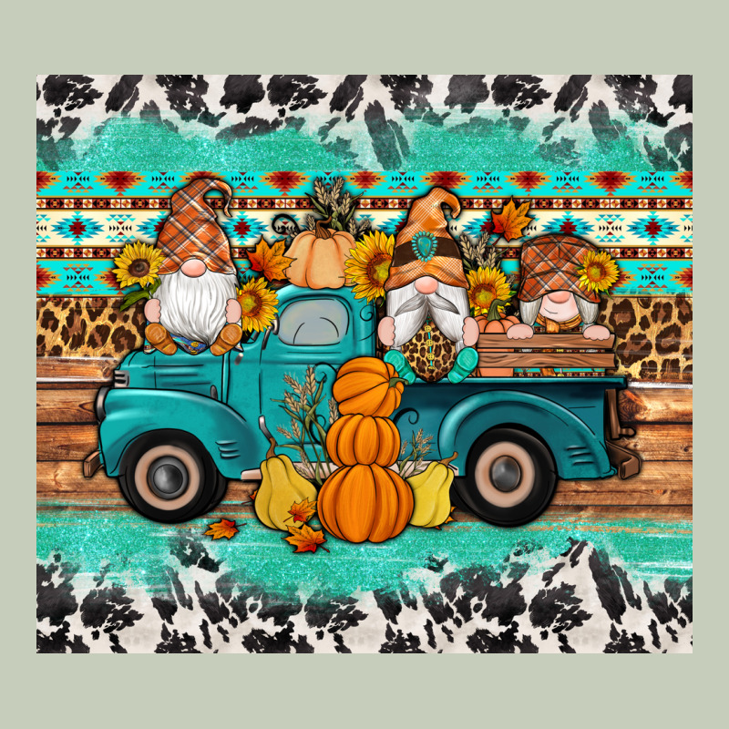 Western Fall Truck Gnomes Tumbler Ladies Tee by Artiststas | Teevron