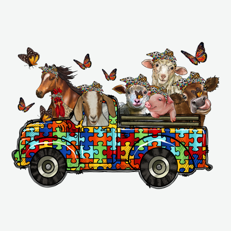 Farm Animals Autism Urban Heavy Tee by RacoonDesign | Teevron