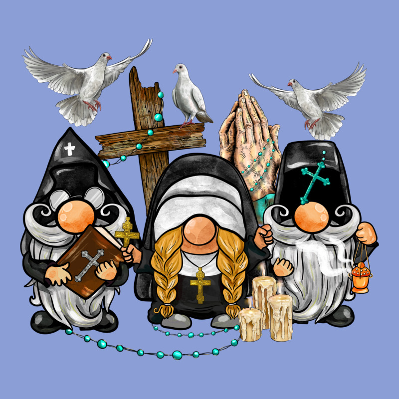 Pastor Nun Religious Gnome Long Sleeve Tee by BarkalooDesign | Teevron