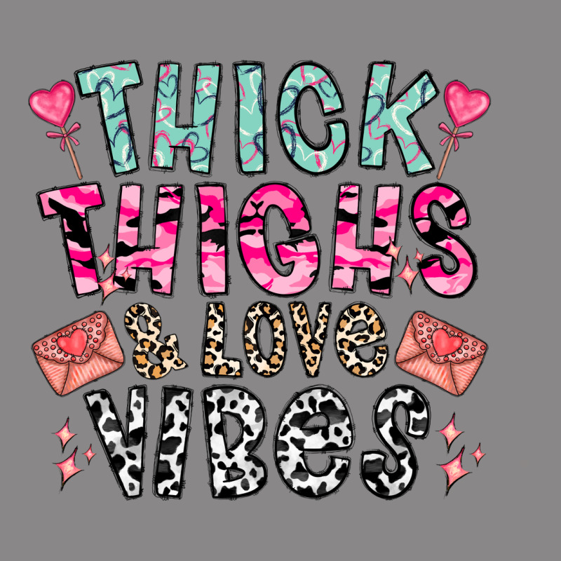 Thick Thighs And Love Vibes Vintage Tee by CowhideDigitalArt | Teevron