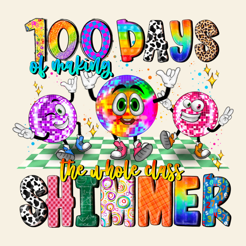 100 Days Of Making The Whole Class Shimmer Vintage Tee by CowhideDigitalArt | Teevron