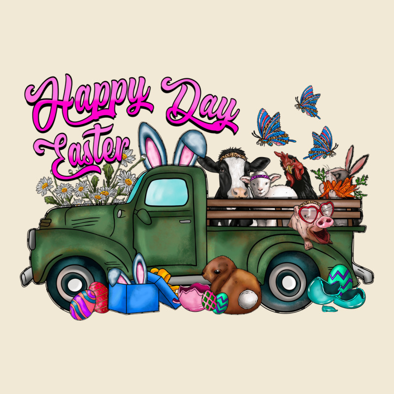 Happy Easter Day Truck Premium Tee by CowhideDigitalArt | Teevron