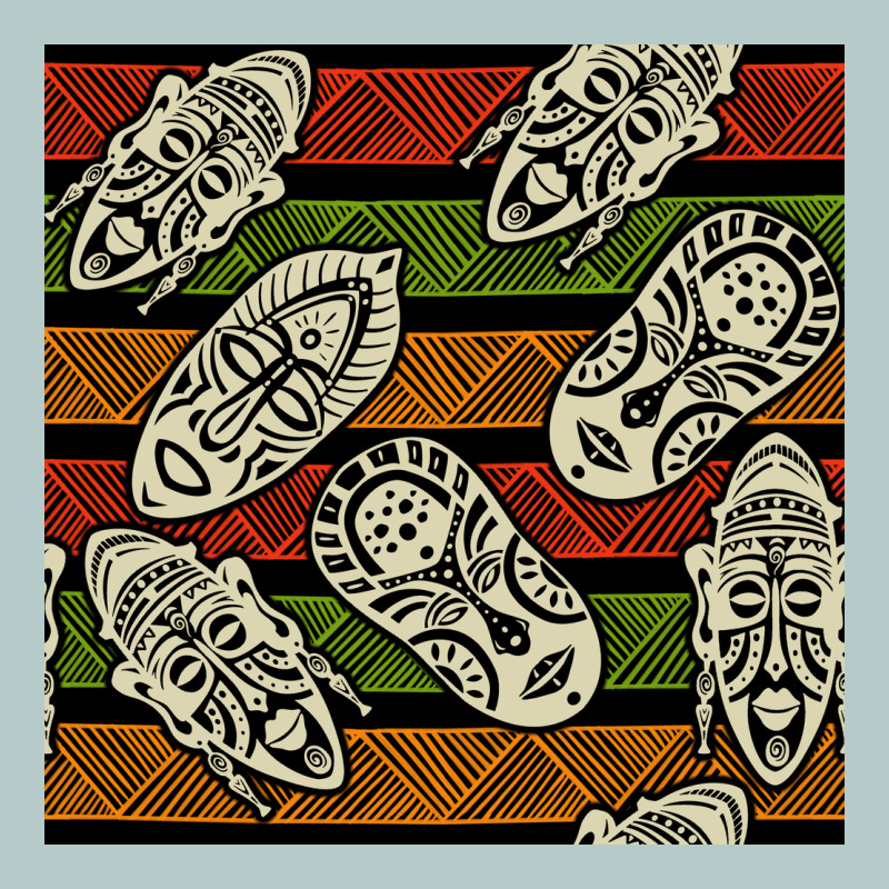 African Mask Seamless Pattern Heavy Core Tee by BundleAndBundleShop | Teevron