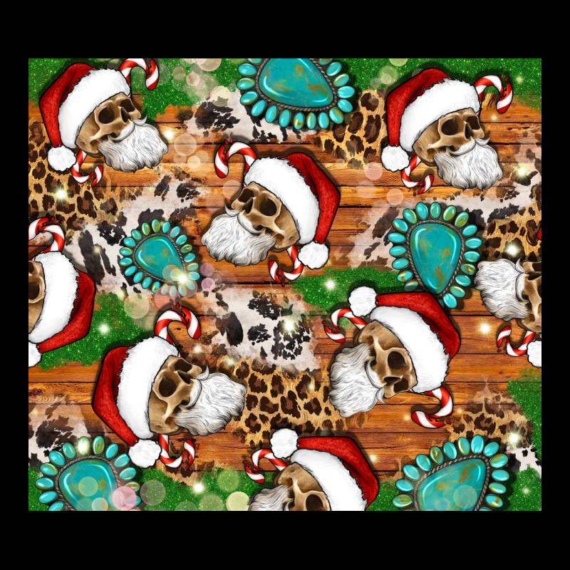 Santa Skeleton Christmas Tumbler Ladies Tee by Artiststas | Teevron