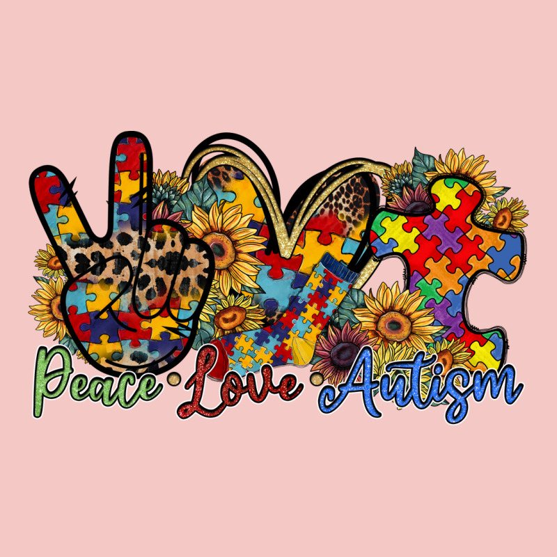 Peace Love Autism Urban Heavy Tee by RacoonDesign | Teevron