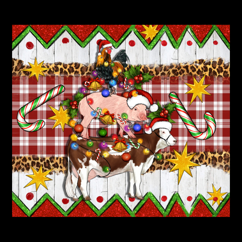 Stacked Christmas Farm Ladies Tee by Artiststas | Teevron