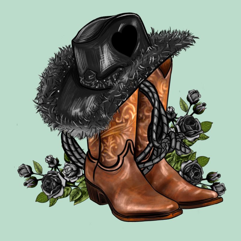 Black Cowgirl  And Roses Premium Hoodie by AdoDesignShop | Teevron