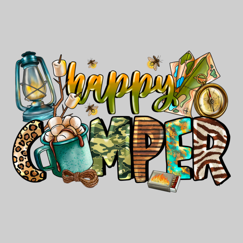 Happy Camper Premium Tee by CowhideDigitalArt | Teevron