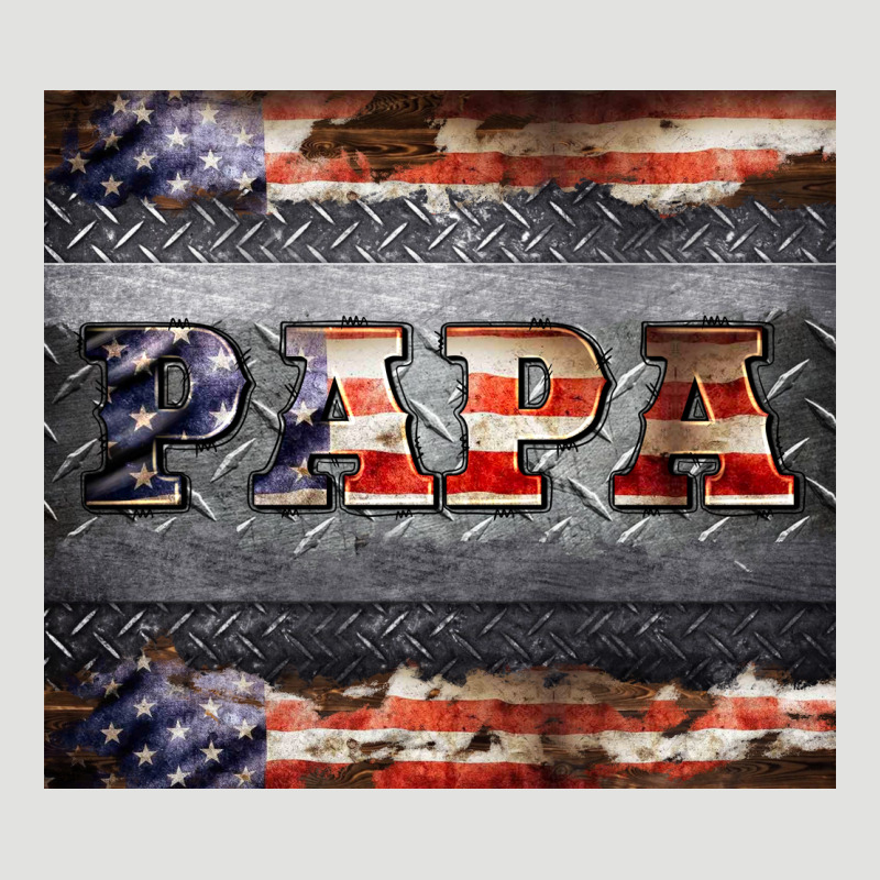 Papa Metal And American Flag Tumbler Classic Tee by BarkalooDesign | Teevron