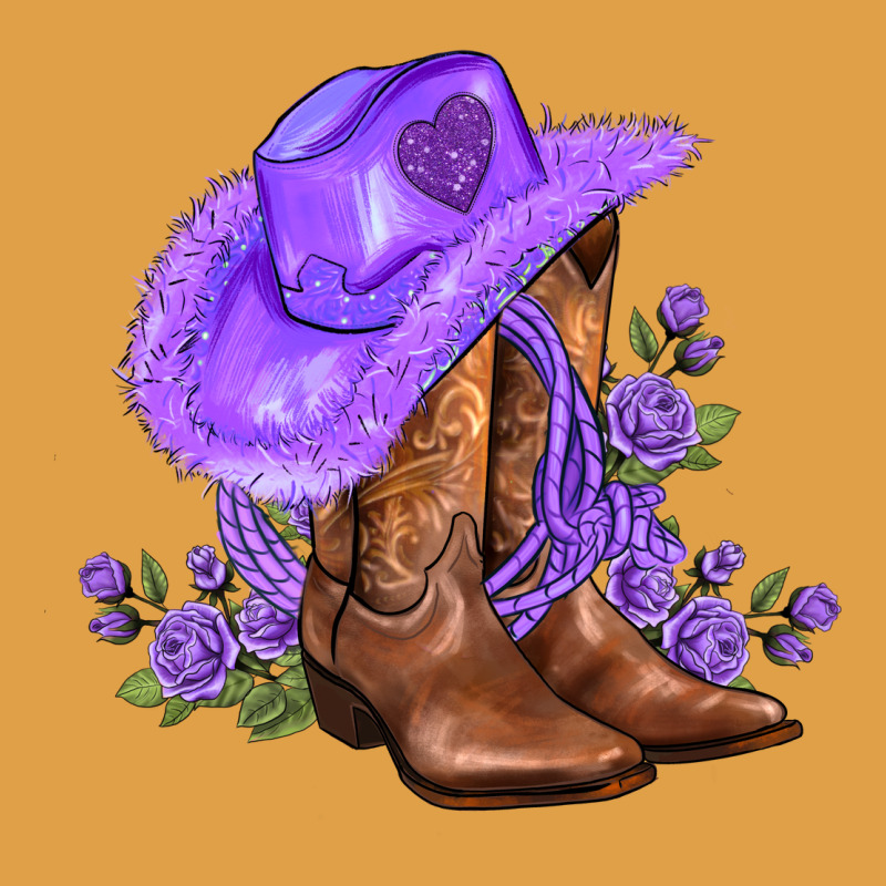 Purple Cowgirl  And Roses Premium Hoodie by AdoDesignShop | Teevron
