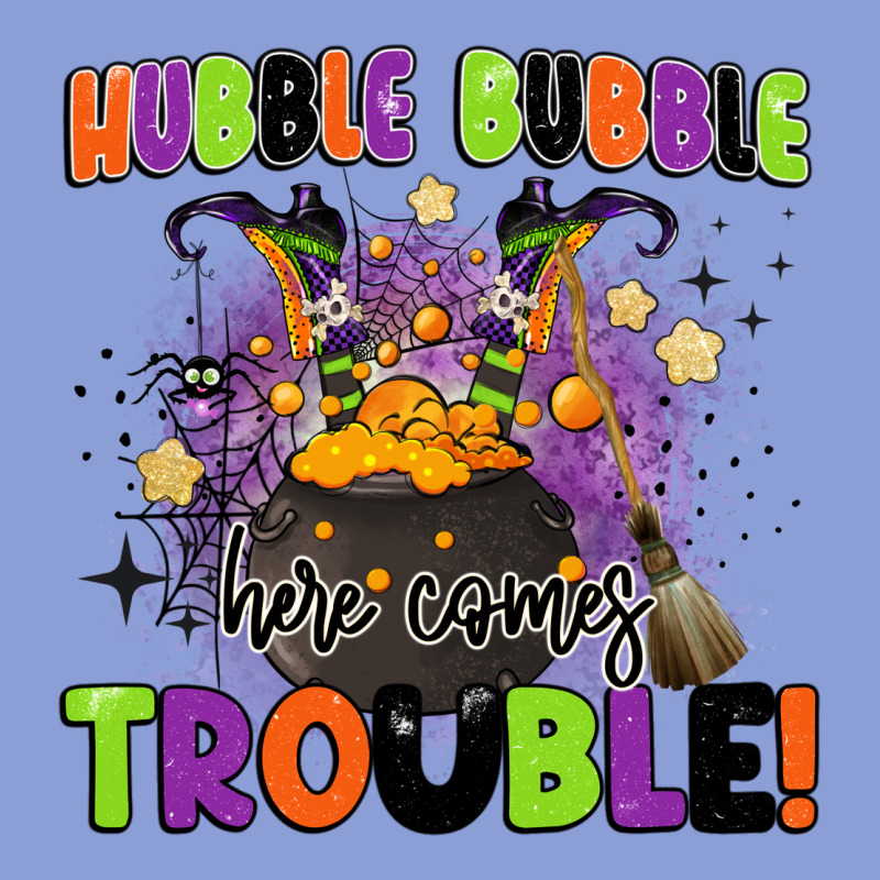 Kids Halloween Hubble Bubble Here Comes Trouble Long Sleeve Tee by BarkalooDesign | Teevron
