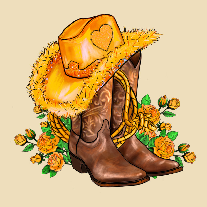 Yellow  Cowgirl And Roses Premium Hoodie by AdoDesignShop | Teevron