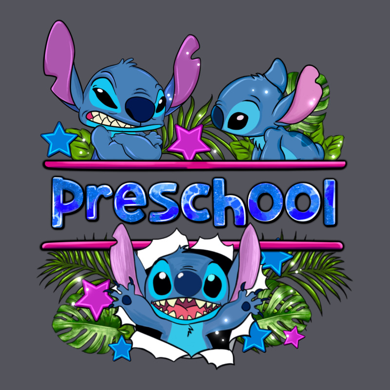 Preview Flower Stitch Blue Preschool Vintage Hoodie by AdoDesignShop | Teevron