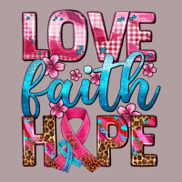 Love Faith Hope With Cancer Ribbon  Ado Vintage Hoodie | Teevron