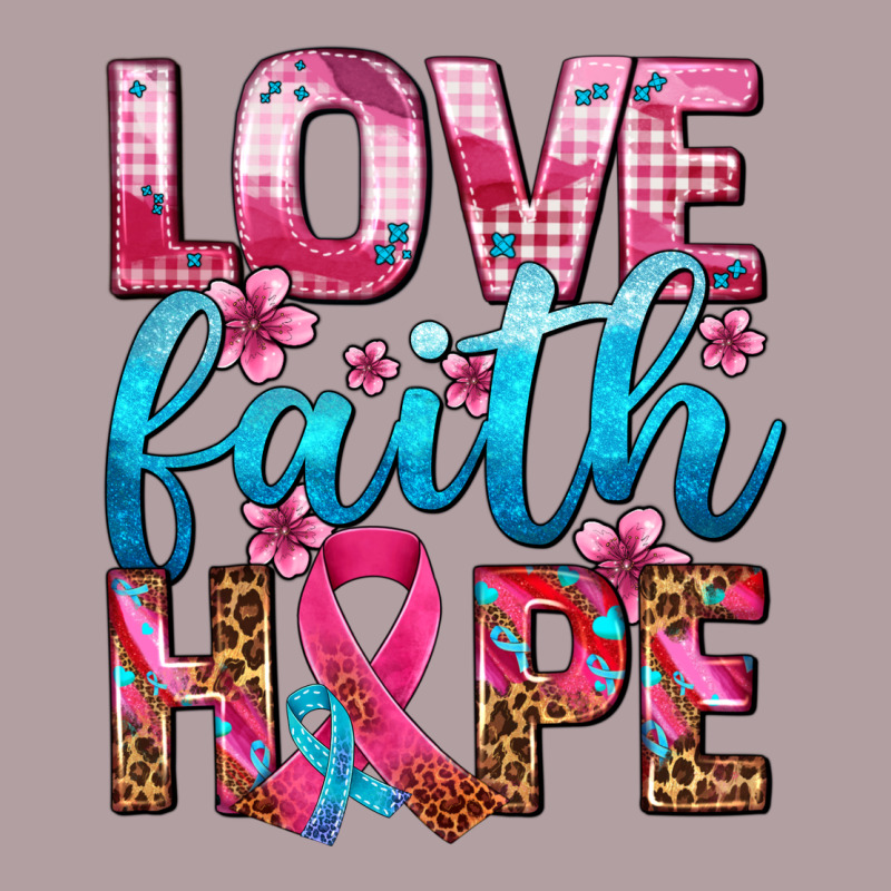 Love Faith Hope With Cancer Ribbon  Ado Vintage Hoodie by AdoDesignShop | Teevron