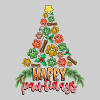 Paw Print Christmas Tree Premium Tee | Teevron