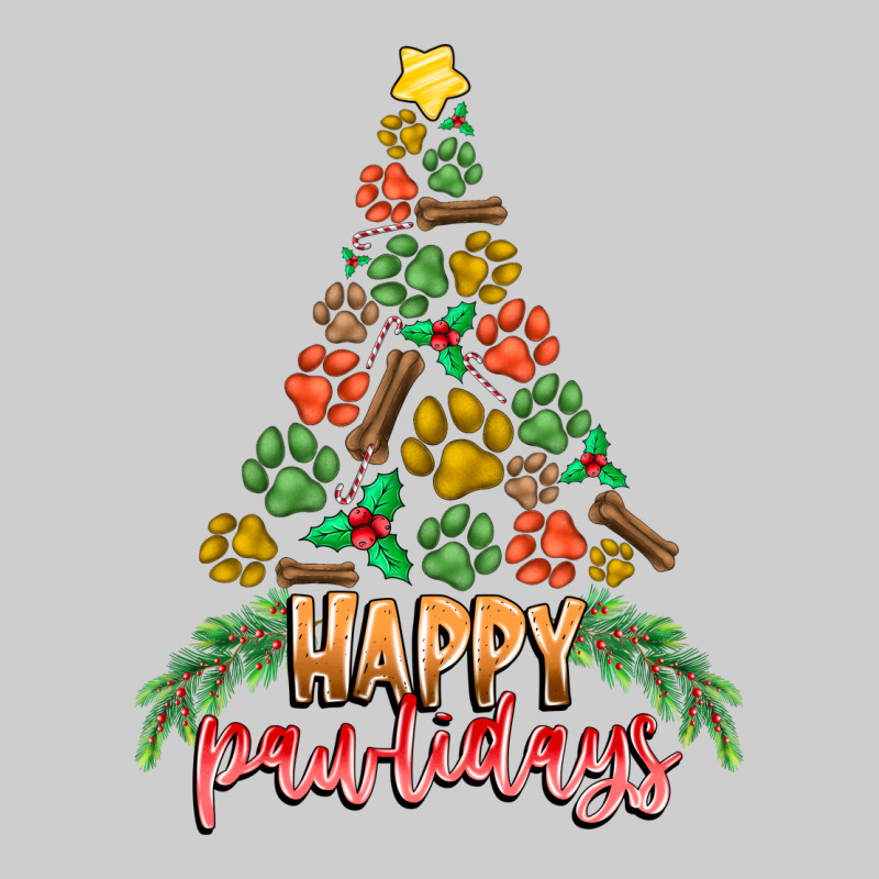 Paw Print Christmas Tree Premium Tee by CowhideDigitalArt | Teevron