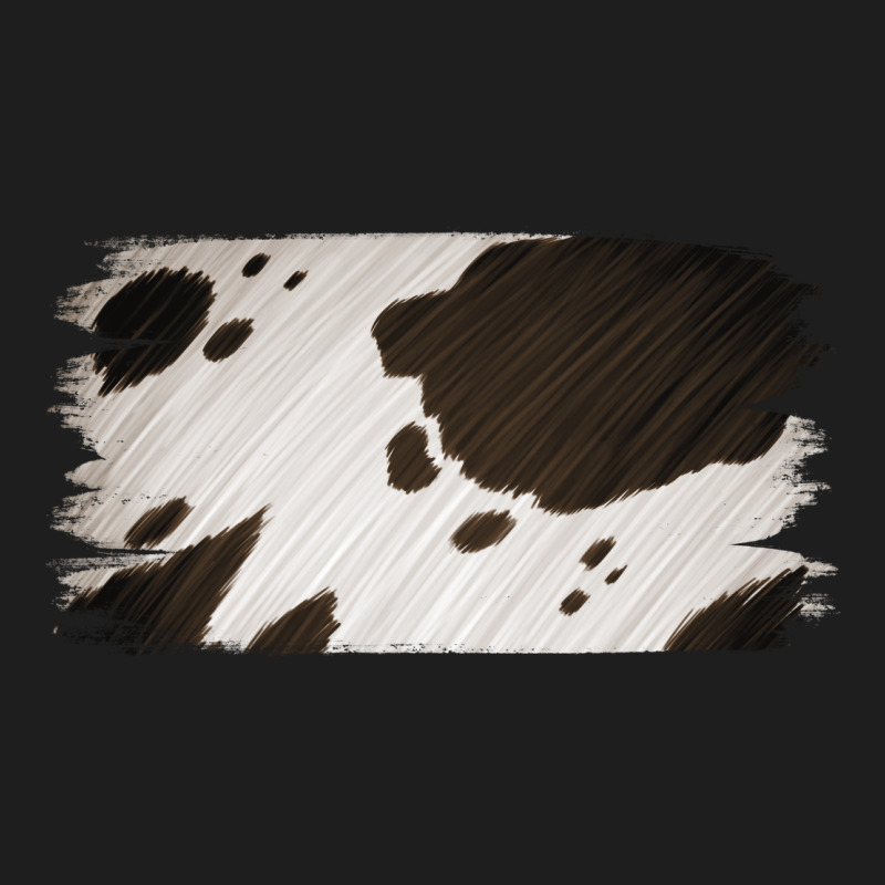 Cowhide Black And White Brush Strokes Background Classic Tee by Jasminsmagicworld | Teevron