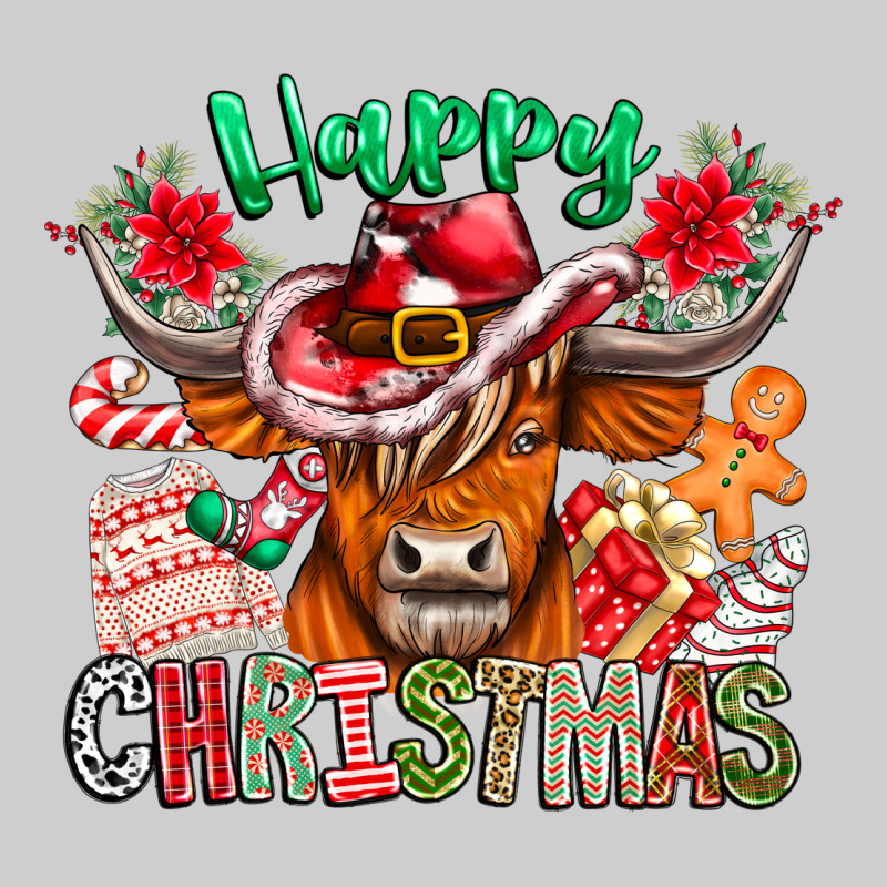 Happy Christmas Cow Premium Tee by CowhideDigitalArt | Teevron