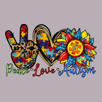 Peace Love Autism Sunflower Vintage Tee | Teevron
