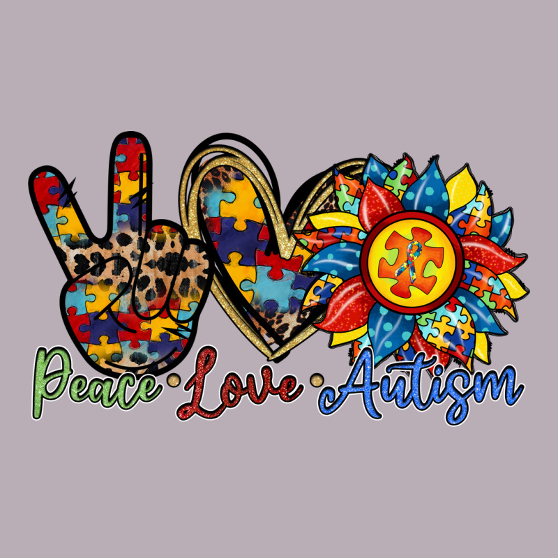 Peace Love Autism Sunflower Vintage Tee by RacoonDesign | Teevron