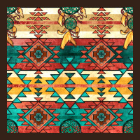Native American Aztec Seamless Pattern Heavy Core Tee | Teevron