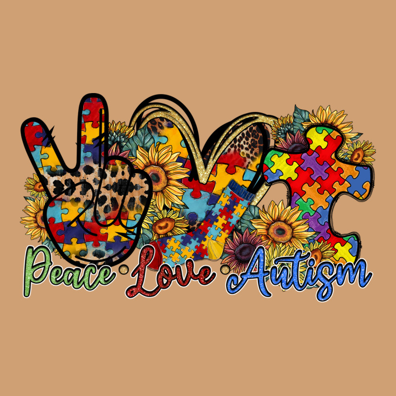 Peace Love Autism Vintage Tee by RacoonDesign | Teevron