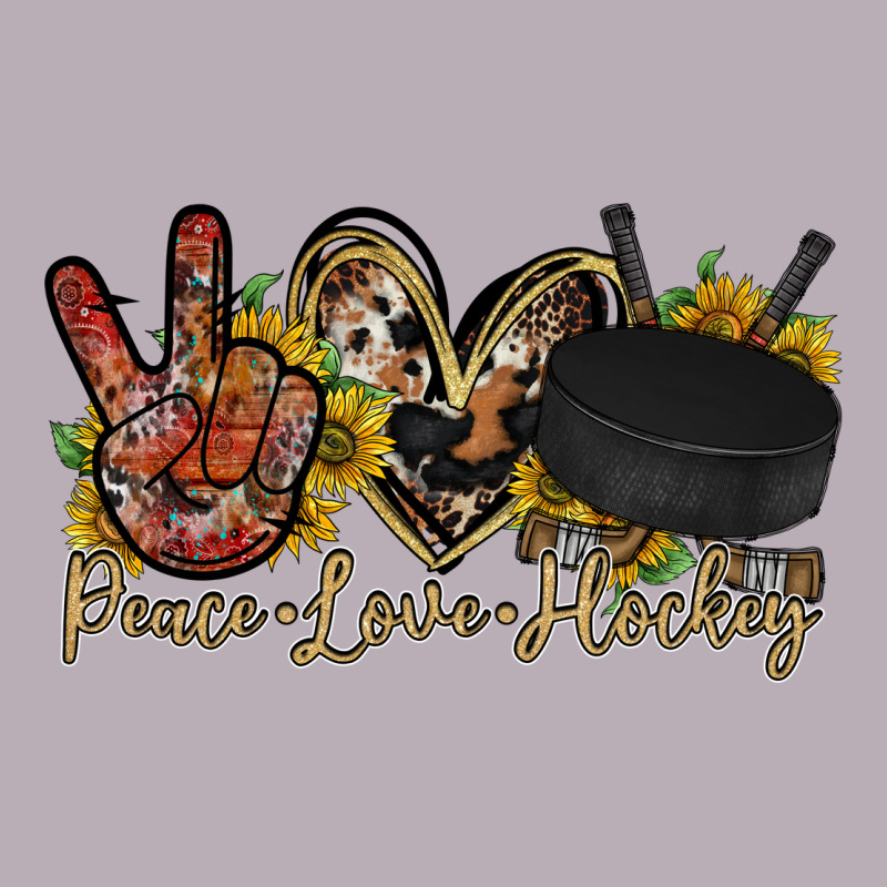 Peace Love Hockey Vintage Tee by RacoonDesign | Teevron