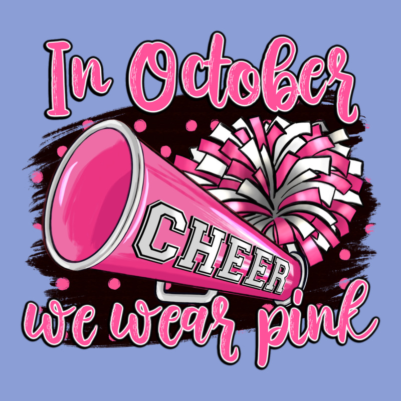 In October We Wear Pink Cheer Long Sleeve Tee by BarkalooDesign | Teevron