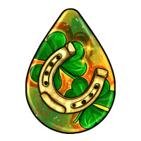 st.patrick's teardrop earrings | Teevron