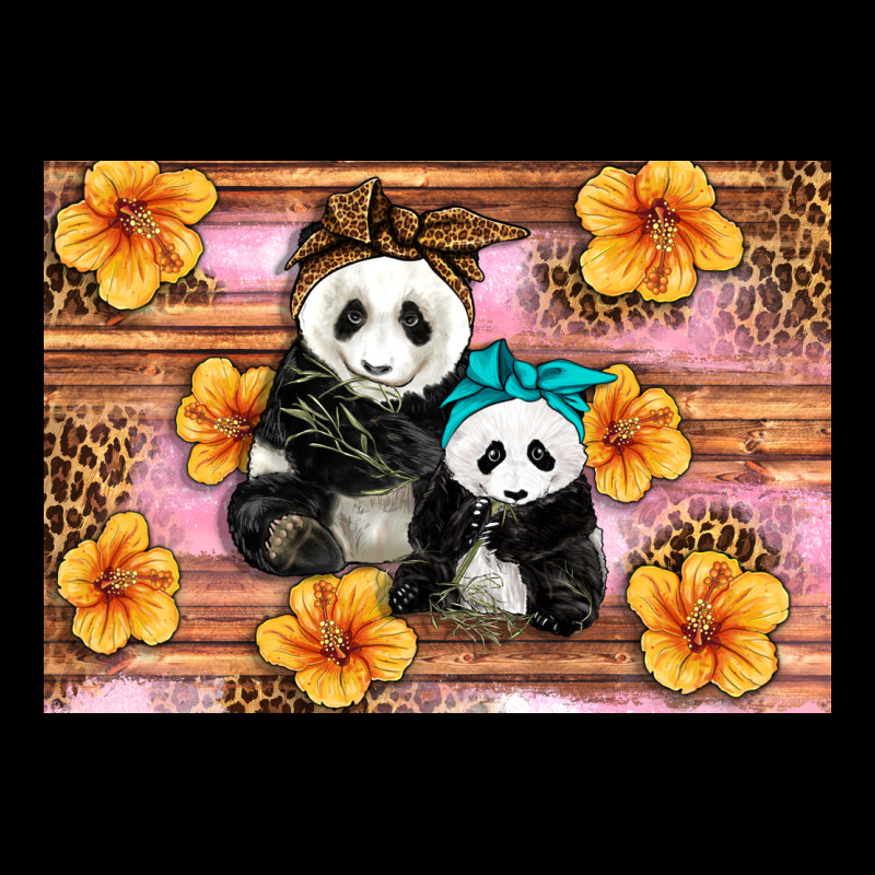 Mama Panda And Baby Panda Ladies Tee by Artiststas | Teevron