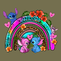 Stitch And Lilo Rainbow Vintage Hoodie | Teevron