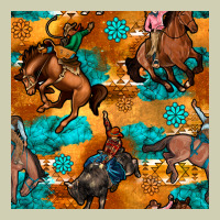 Cowboy Rodeo Seamless Pattern Heavy Core Tee | Teevron