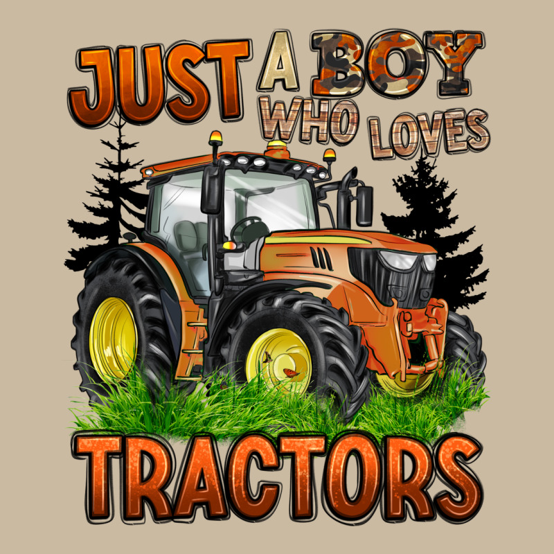 Just A Boy Who Loves Tractors Long Sleeve Tee by BarkalooDesign | Teevron