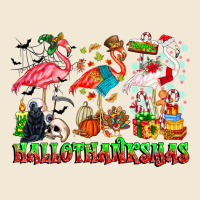 Happy Hallothanksmas Flamingo Premium Tee | Teevron