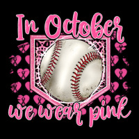 In October We Wear Pink Baseball Long Sleeve Tee | Teevron