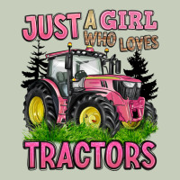 Just A Girl Who Loves Tractors Long Sleeve Tee | Teevron